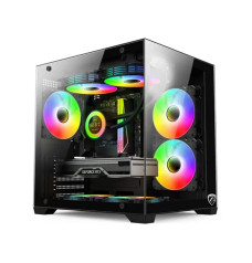 PC Power ICEBOX X2 BK mATX Mid Tower Gaming Casing